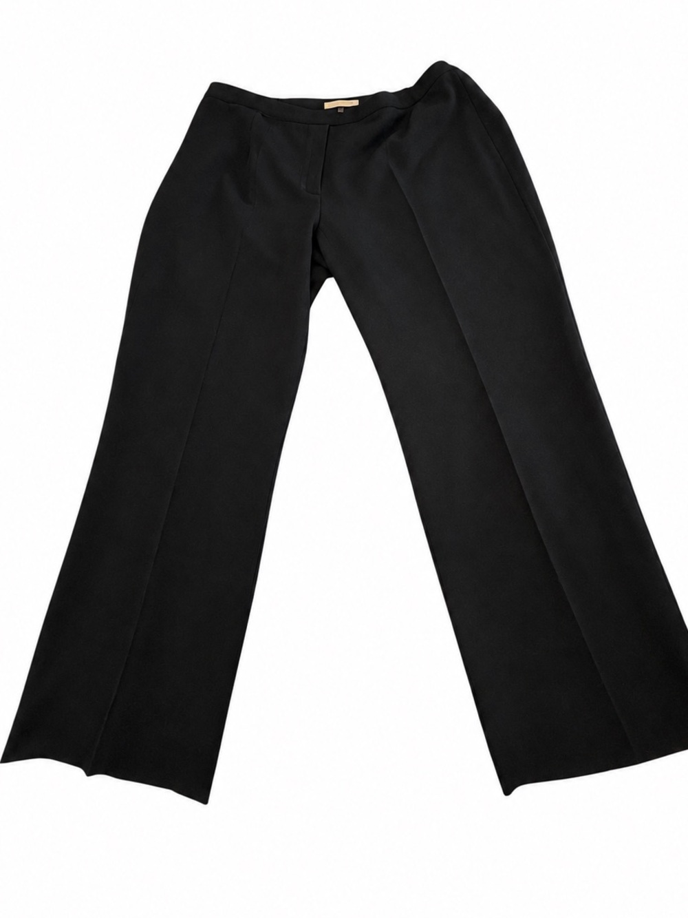 Nipon Boutique 24W Black Dress Pants Pressed Crease Partial Elastic Waist